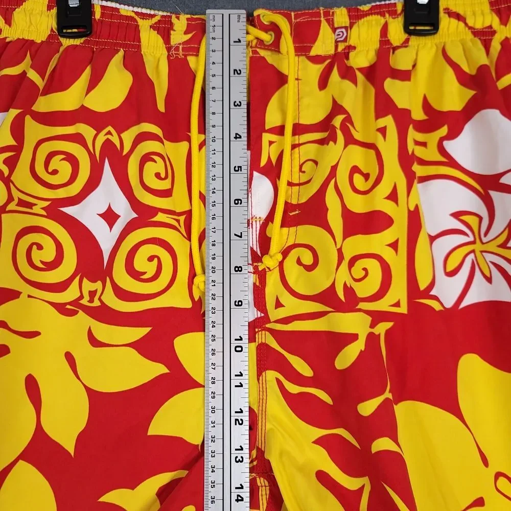 Ocean Pacific OP‎ Shorts Mens XL (Fits 34x10) Hawaiian Baggy Lined Swim Trunks